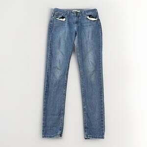 Levi's 535 Jeans Size 30‎ Super Skinny Womens Denim Medium Wash 29x28.5